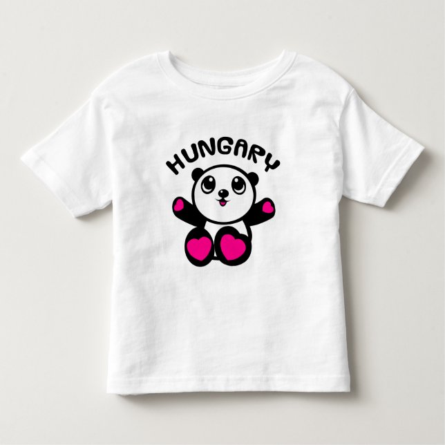 Panda Panda Hungary Toddler T-Shirt (Front)