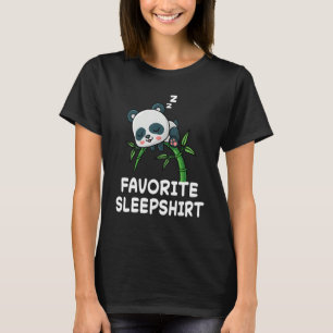 Panda Pandas Nap Sleeping Sleep Pajama Pyjamas Nig T-Shirt