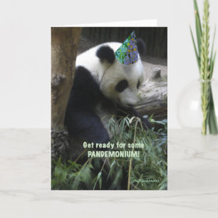 Panda pandemonium birthday party invitation! invitation