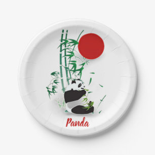 Panda   paper plate