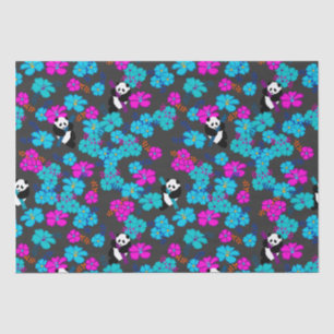 Panda Paradise Bloom Tissue Paper