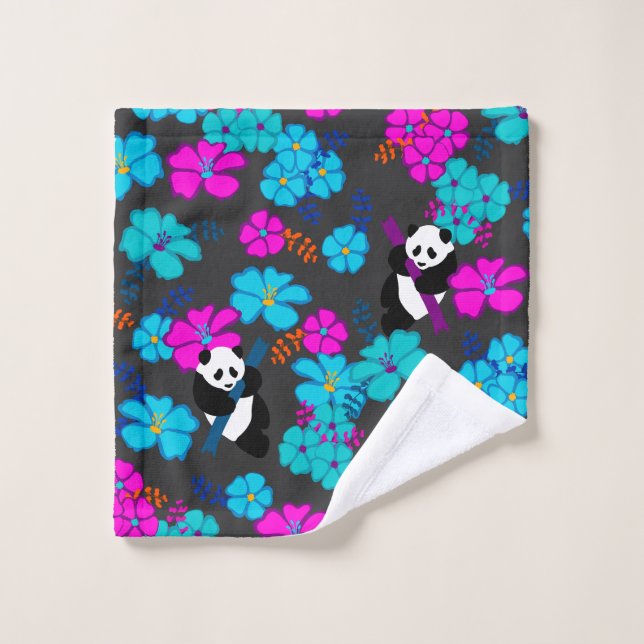 Panda Paradise Bloom Wash Cloth (Wash Cloth)