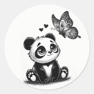 Panda Paradise Classic Round Sticker