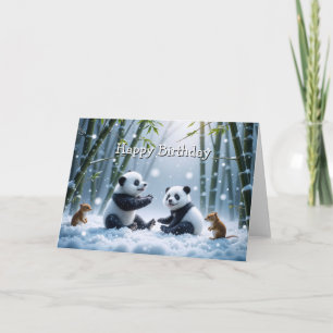 Panda Party Card