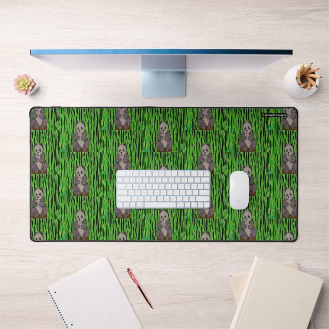Panda (pattern) - Desk Mat (Office 1)