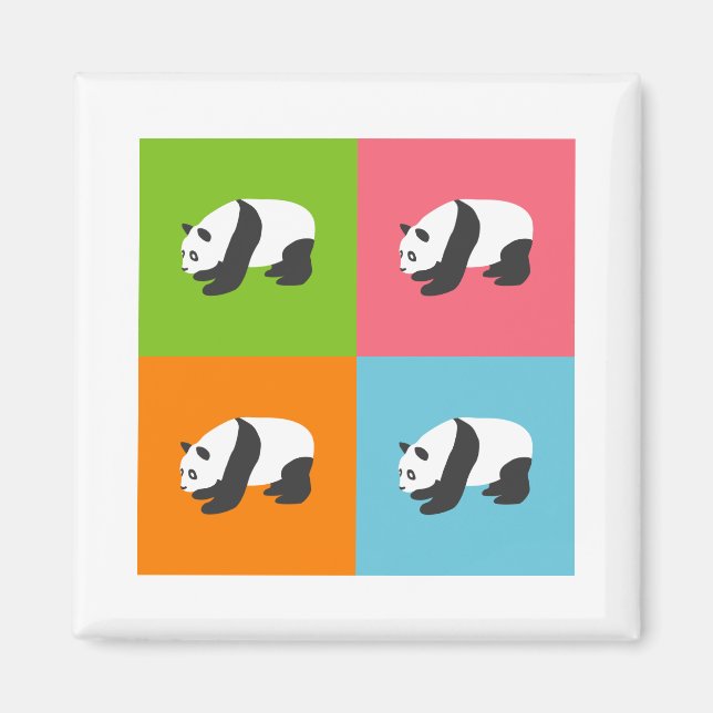 Panda Pattern Magnet (Front)