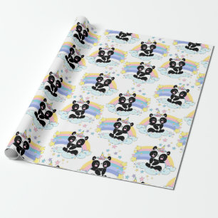 Panda Pattern Wrapping Paper