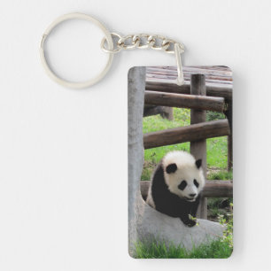 Panda Photograph Key Ring