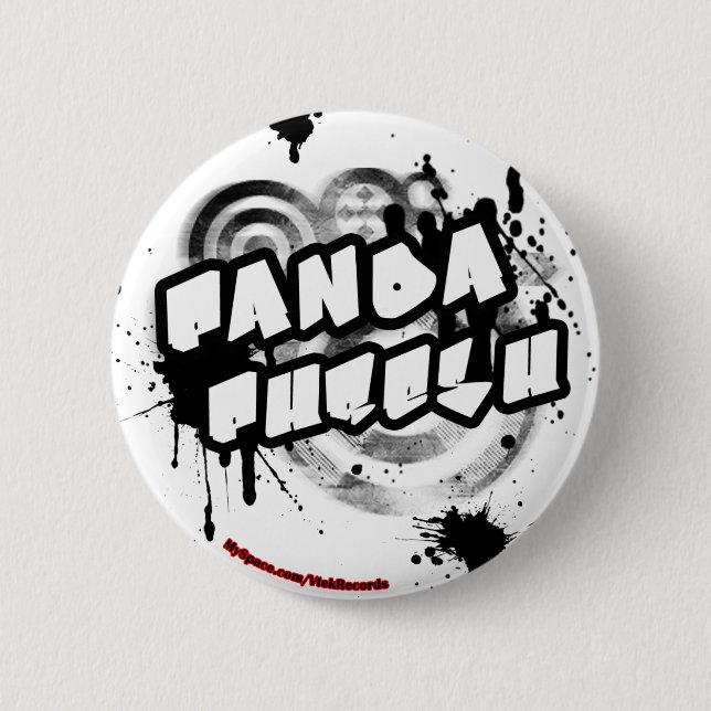 Panda Phresh (Button) 6 Cm Round Badge (Front)
