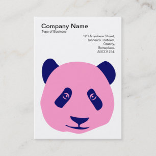 Panda - Pink and  Blue Business Card
