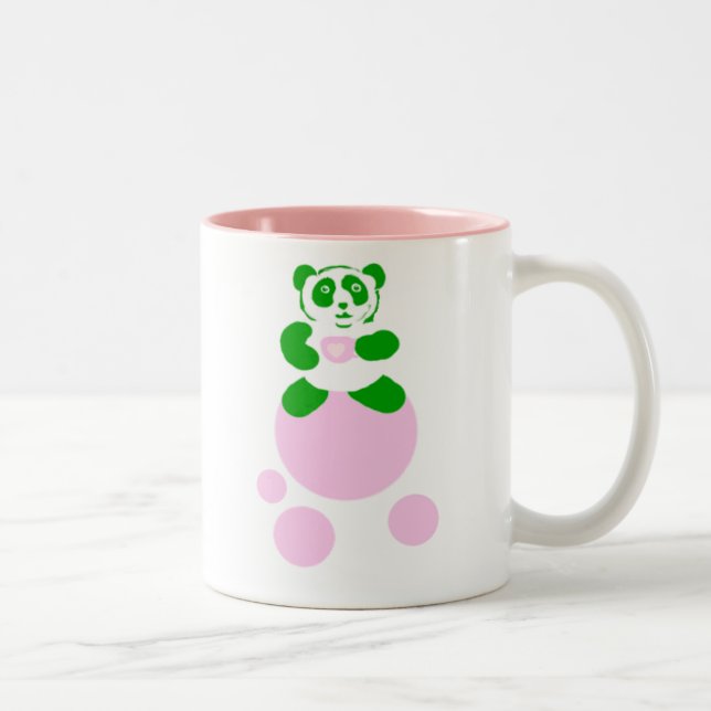 Panda Pink Bubble Tea Mug (Right)