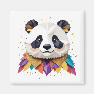 Panda Playful Adorable Fun Animal Colourful Joyful Magnet