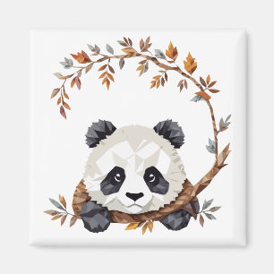 Panda Playful Adorable Fun Animal Colourful Joyful Magnet