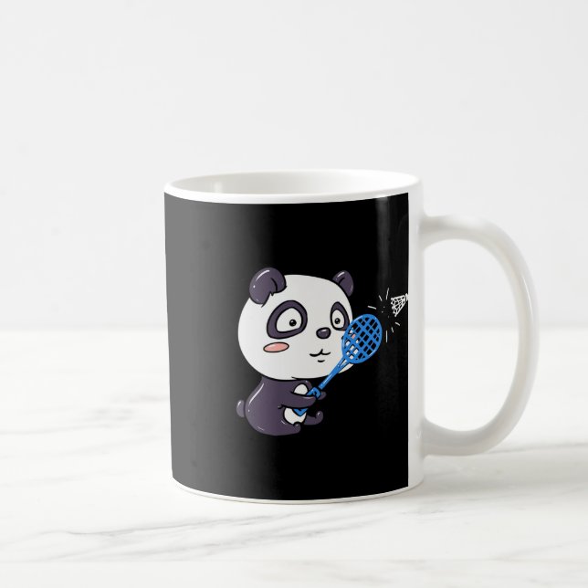 Panda Playing Badminton Getting Sweaty I Panda Bea Coffee Mug (Right)