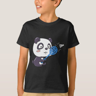 Panda Playing Badminton Getting Sweaty I Panda Bea T-Shirt