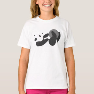 Panda Playing (Black) T-Shirt