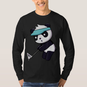 Panda Playing Golf Funny Animal Golfer Panda Bear T-Shirt