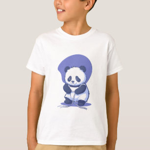 Panda Playing with Yarn Kids T-Shirt