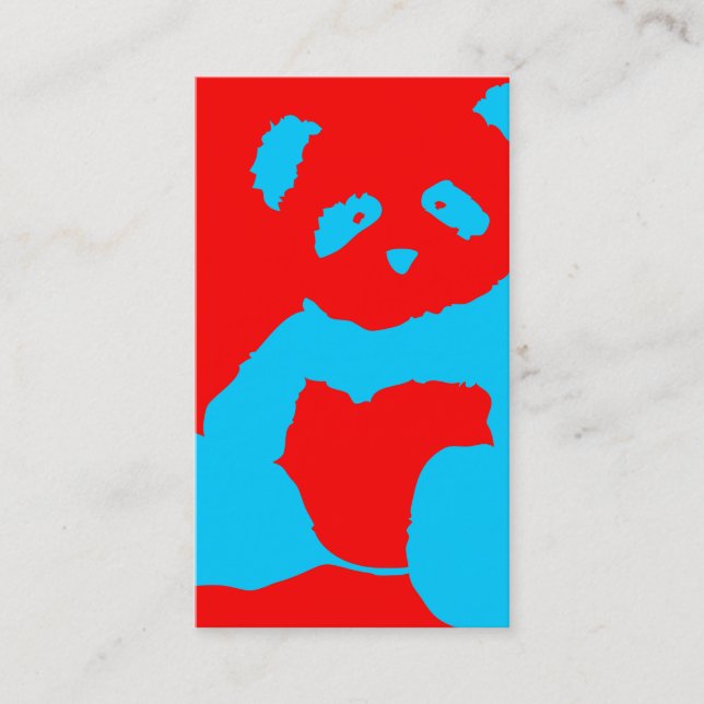 panda plush business card (Front)