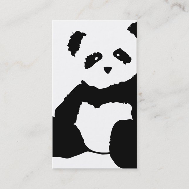 panda plush business card (Front)