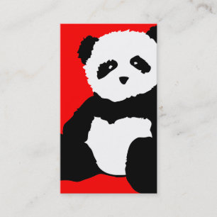 panda plush : colour customisable business card