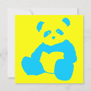 panda plush invitation
