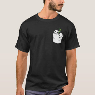 Panda Pocket Panda Baby Bamboo Cute Funny T-Shirt