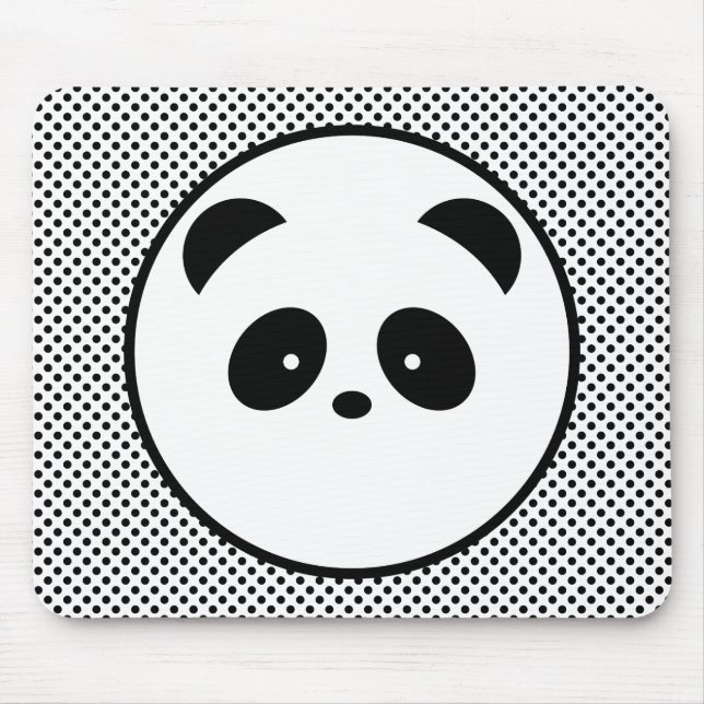 Panda polka dot mouse pad (Front)