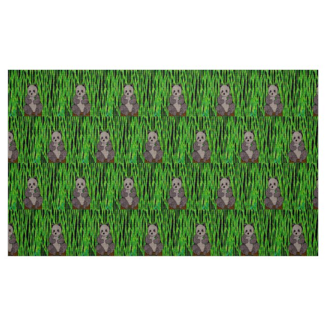 Panda - Polyester Weave Fabric (Fat Quarter)