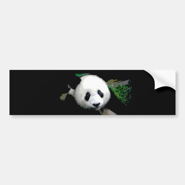Panda Pop Art Bumper Sticker (Front)