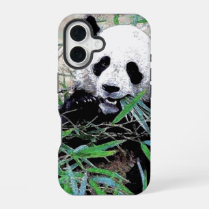 Panda Pop Art iPhone 16 Case