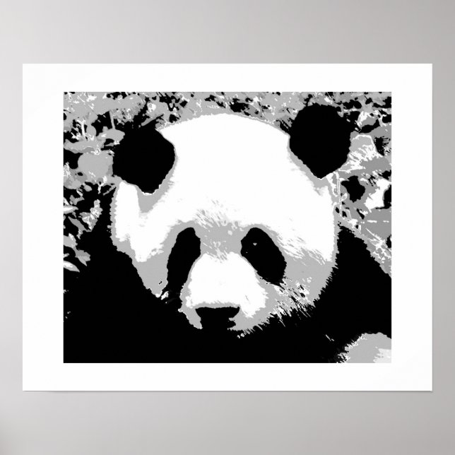 Panda Pop Art Poster Print - Panda Posters (Front)