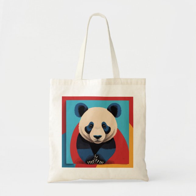 Panda pop art tote bag (Front)