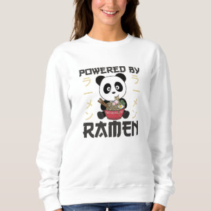 Panda Powered By Ramen Sweet Kawaii Noodle Pandas Sweatshirt