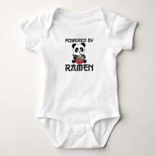 Panda Powered By Ramen Sweet Kawaii Noodles Bears Baby Bodysuit