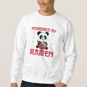Panda Powered By Ramen Sweet Kawaii Noodles Bears Sweatshirt