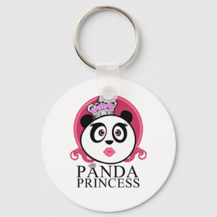Panda Princess Cute Panda Queen Crown Key Ring