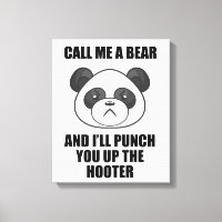 Panda Punch Canvas Print (Iris Wildthyme)