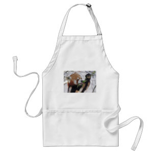 panda red animal print cute standard apron