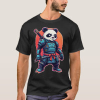 Panda Samurai Robot Style Unique Cyberpunk Animal