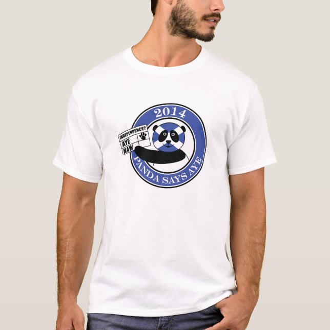 Panda says aye! T-Shirt (Front)