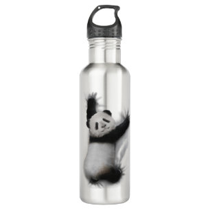 Panda Shirt Humorous Graphic Animal T-Shirt Gifts 710 Ml Water Bottle