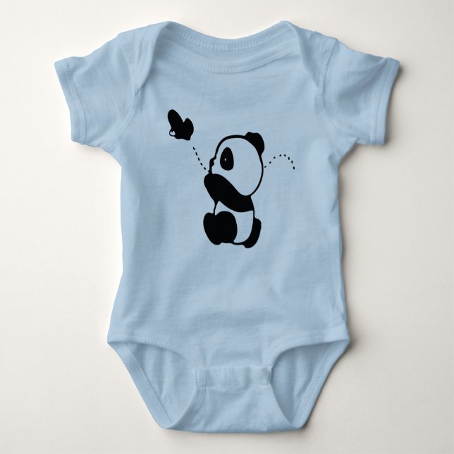 Panda Shirt, Panda Lover T-shirt, Funny Panda  Baby Bodysuit (Front)