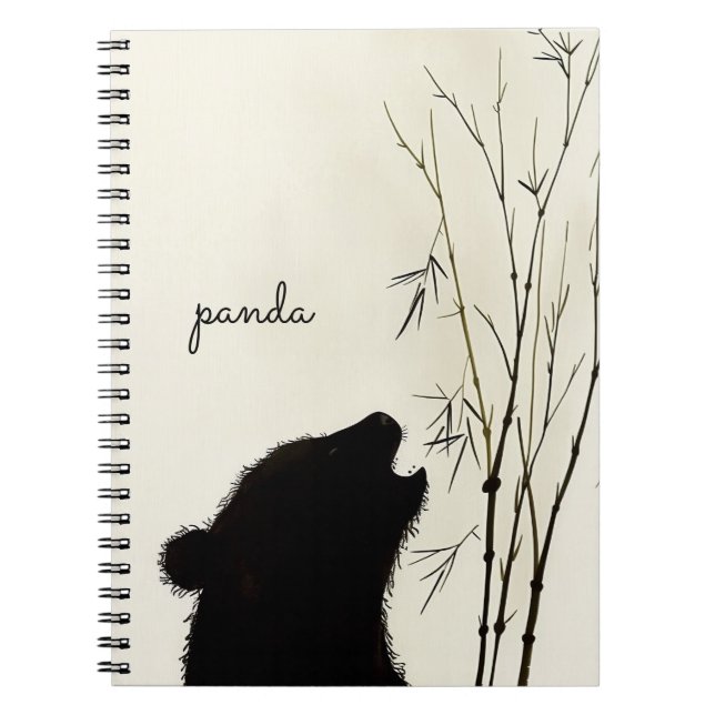 Panda Silhouette Notebook (Front)