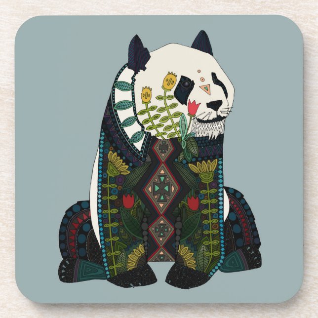 panda silver coaster (Front)