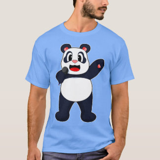 Panda Singer Microphone T-Shirt