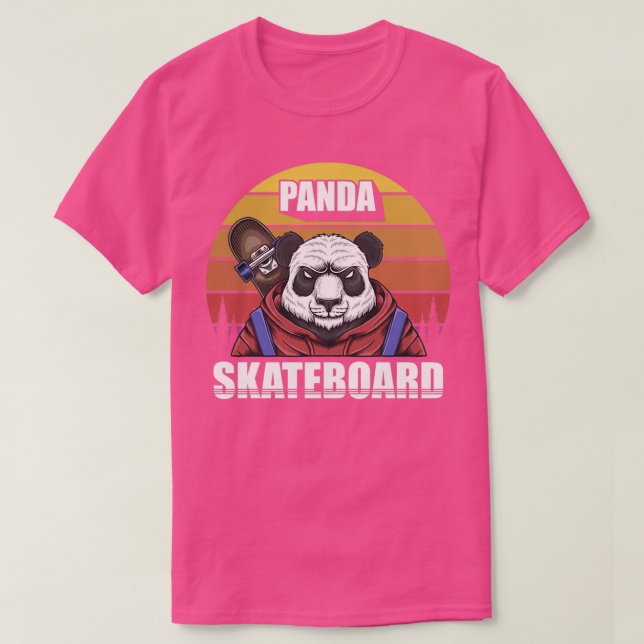 Panda Skateboard T-Shirt (Design Front)