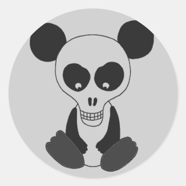 "Panda Skull" Stickers (Front)