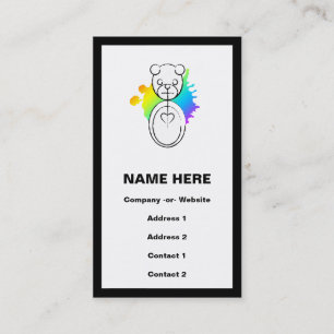 panda splatz. business card