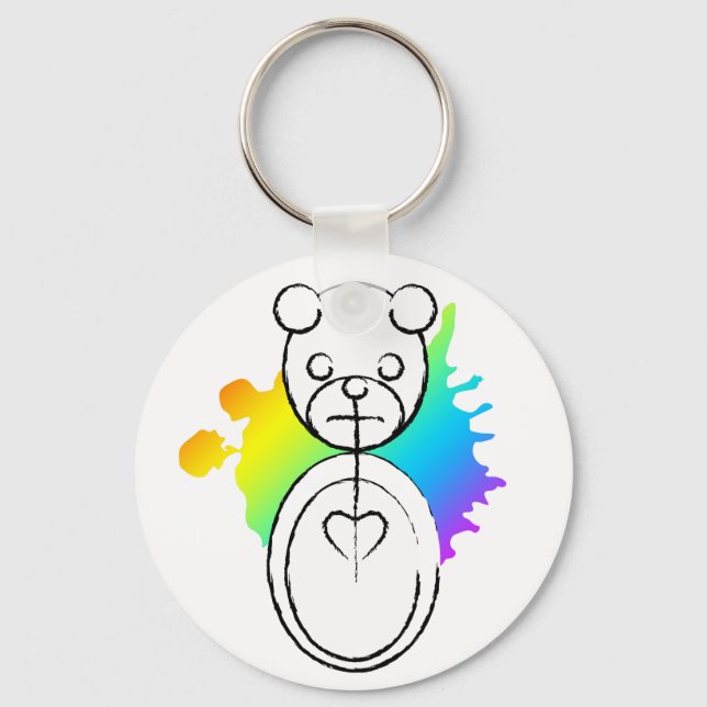 panda splatz. key ring (Front)